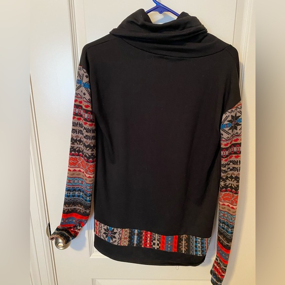 SALE!! Reduced to $15. 12PM by Mon Ami Pullover Sweater Top Sz M - Picture 2 of 6